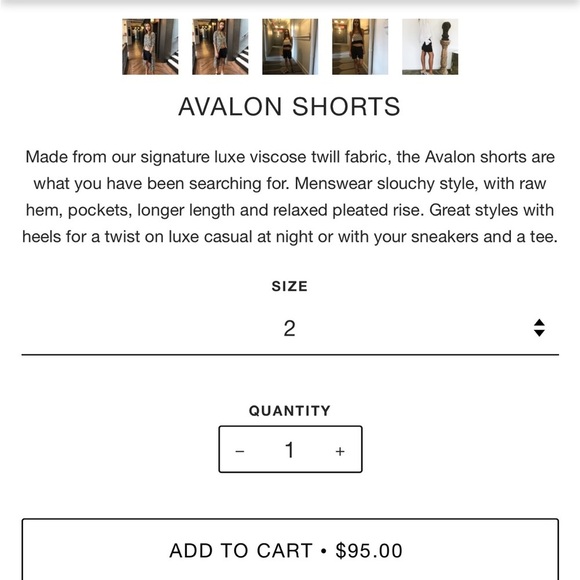 Vetiver Avalon black shorts raw hem size 6 - Picture 3 of 7